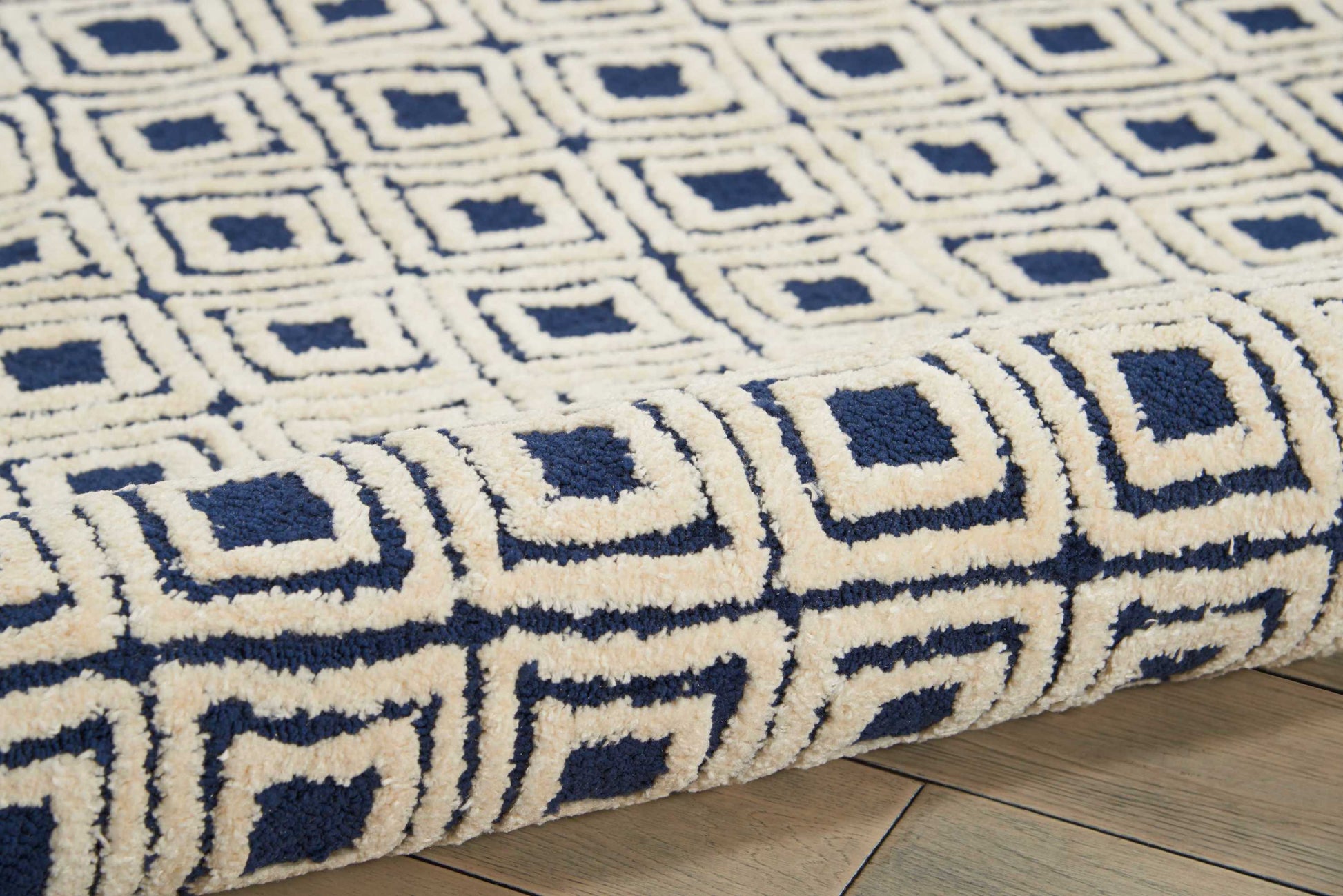 Nourison Home Deco Mod  Navy Ivory  Transitional