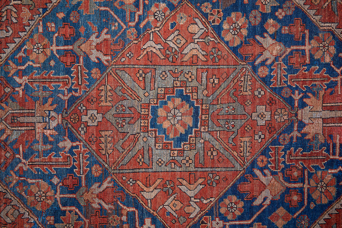 Feizy Rawlins  Red Navy Transitional/Bohemian & Eclectic/Vintage