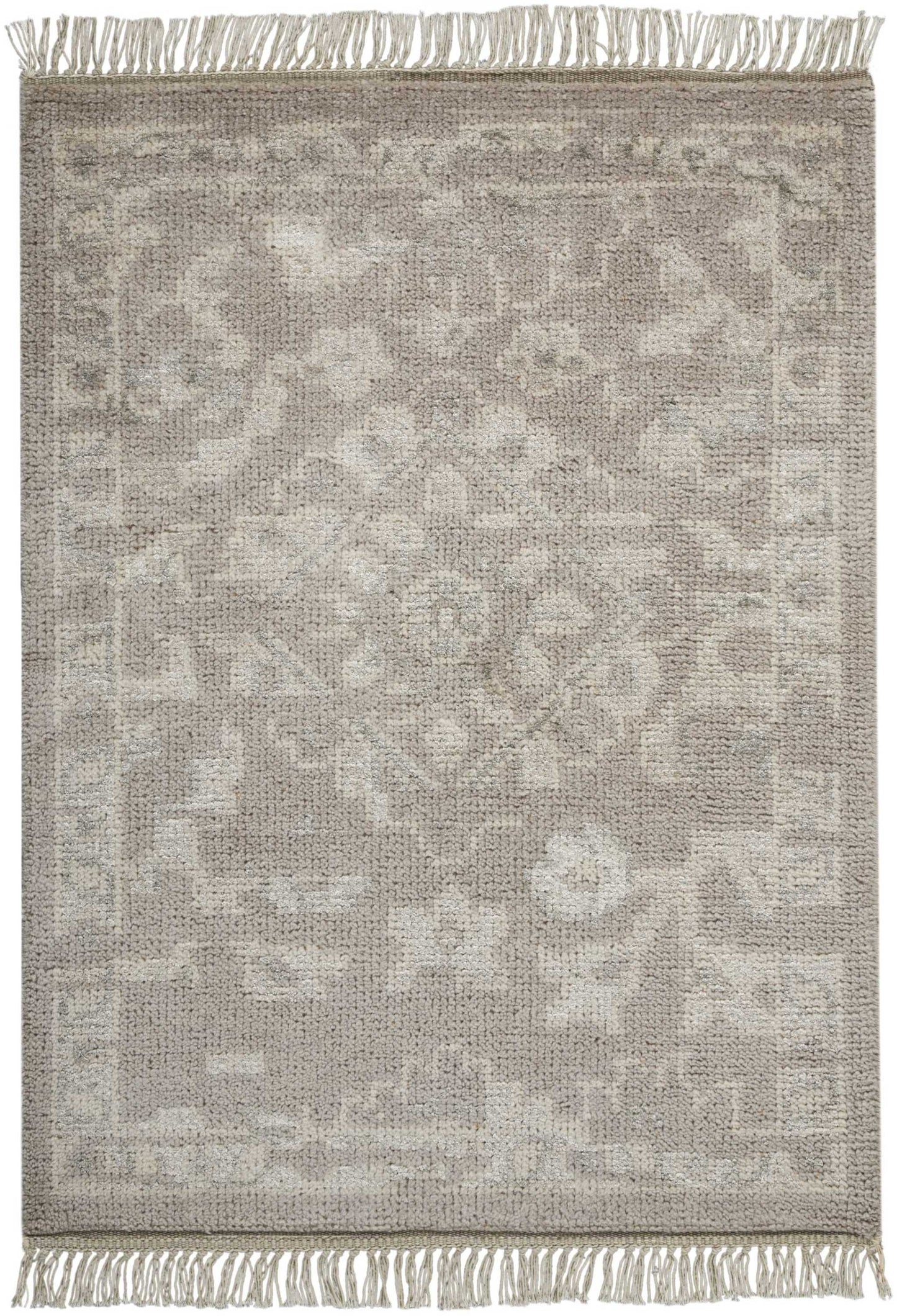 Nourison Home Elan ELN03 Silver Traditional Knotted Rug