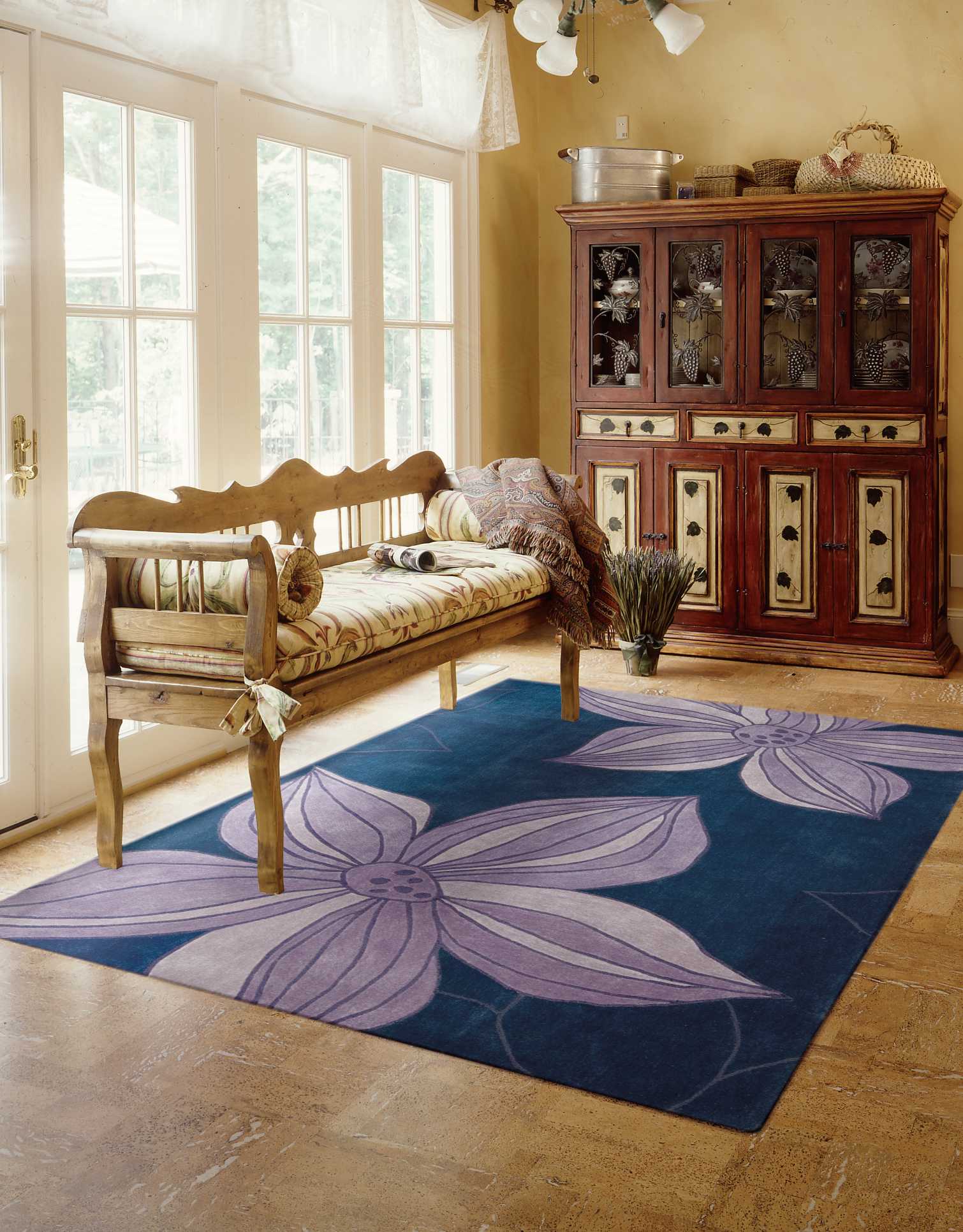 Nourison Home Contour  Blue  Contemporary