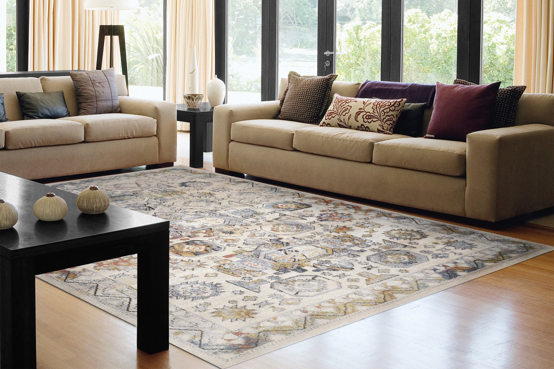 Dynamic Rugs Mabel  Ivory Multi  Traditional