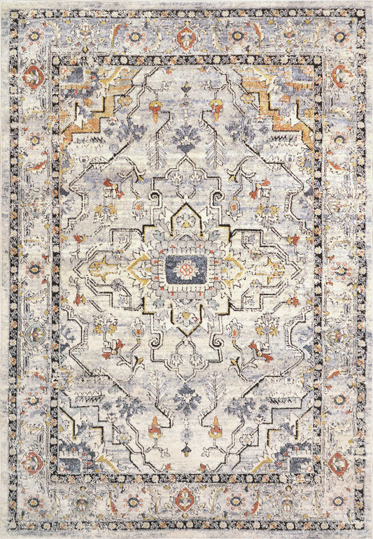 Dynamic Rugs Mabel  Ivory Navy Multi  Traditional