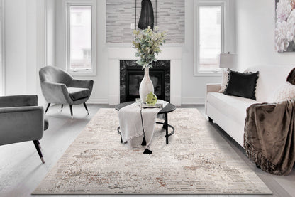 Dynamic Rugs Marina  White Rose  Modern