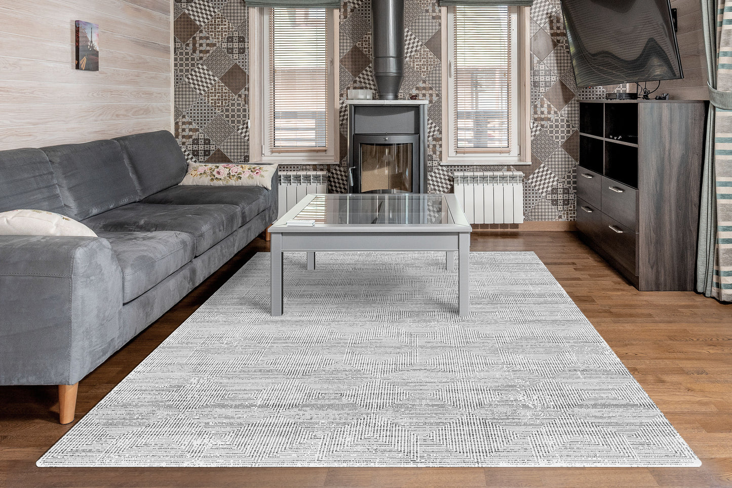 Dynamic Rugs Rori  Grey  Modern