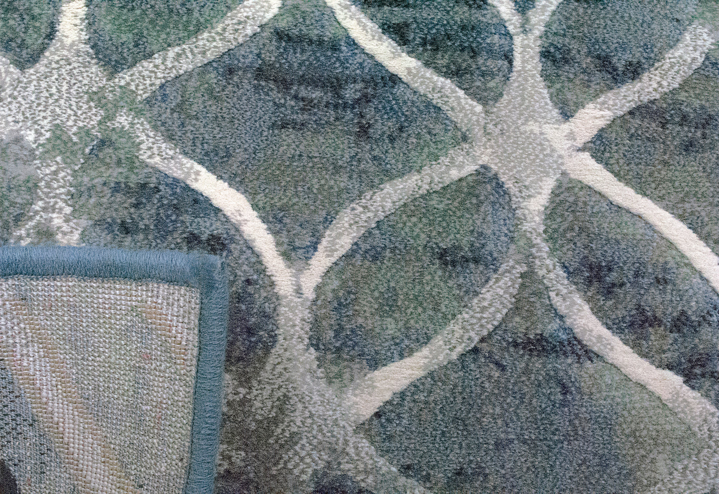 Dynamic Rugs Eclipse  Blue  Contemporary