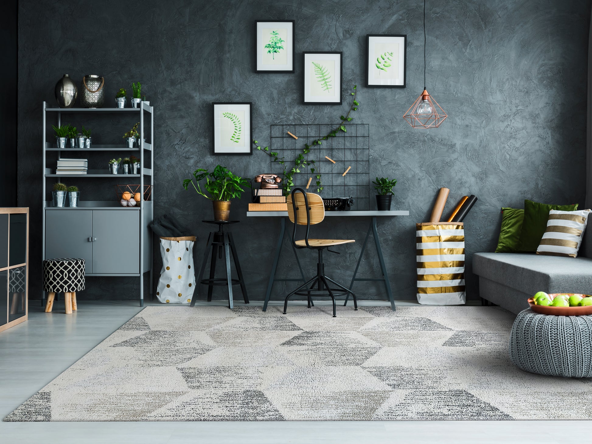 Dynamic Rugs Mehari  Ivory Grey Taupe  Contemporary