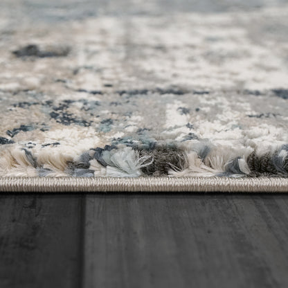 Dynamic Rugs Riley  Grey Blue  Modern