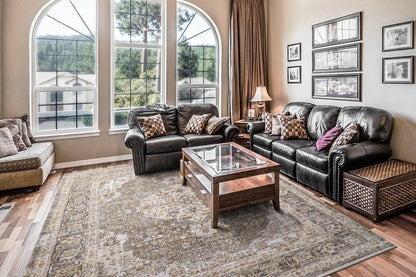 Dynamic Rugs Rojin  Grey Dark Grey  Traditional