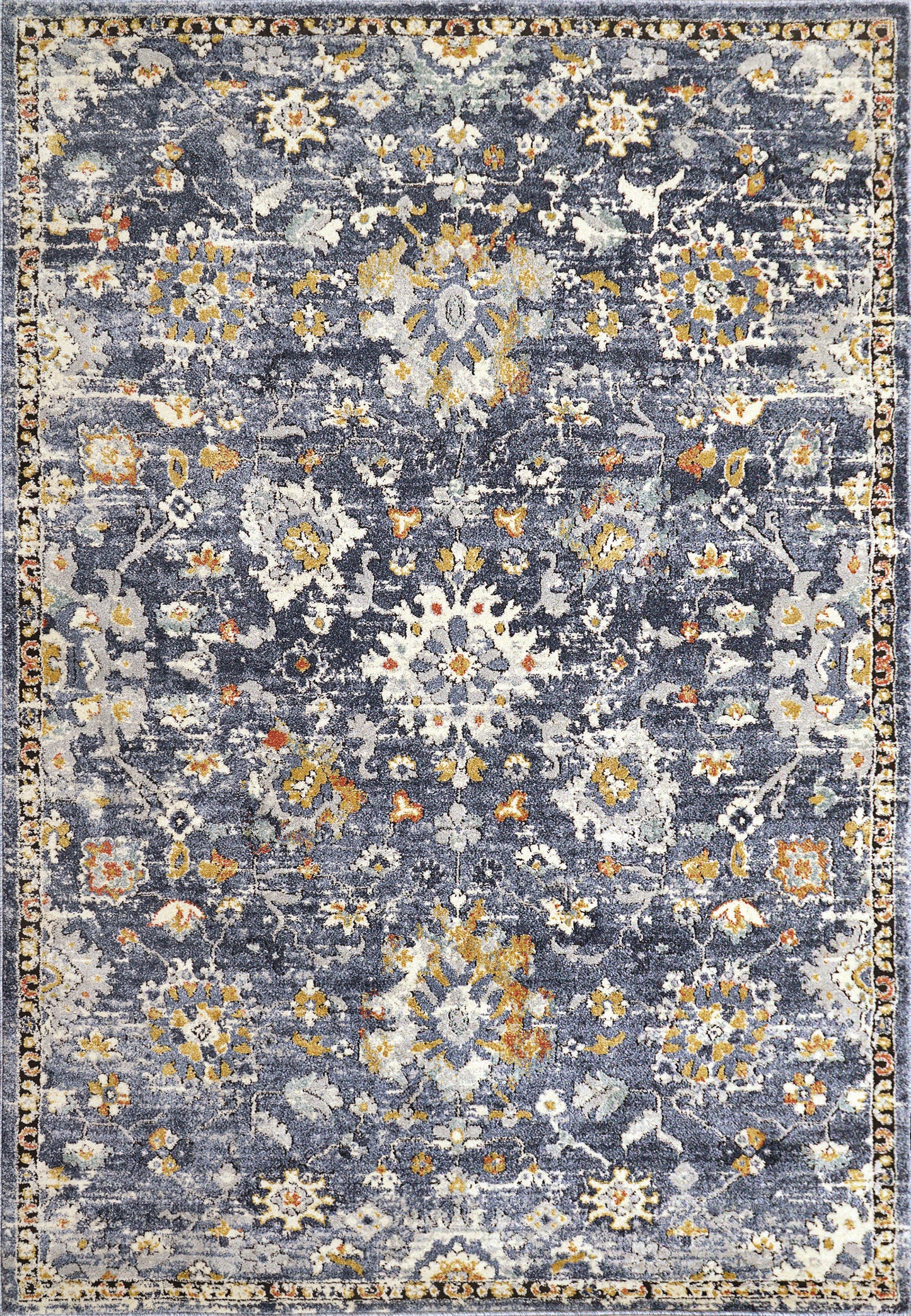 Dynamic Rugs Mabel  Navy Multi  Traditional