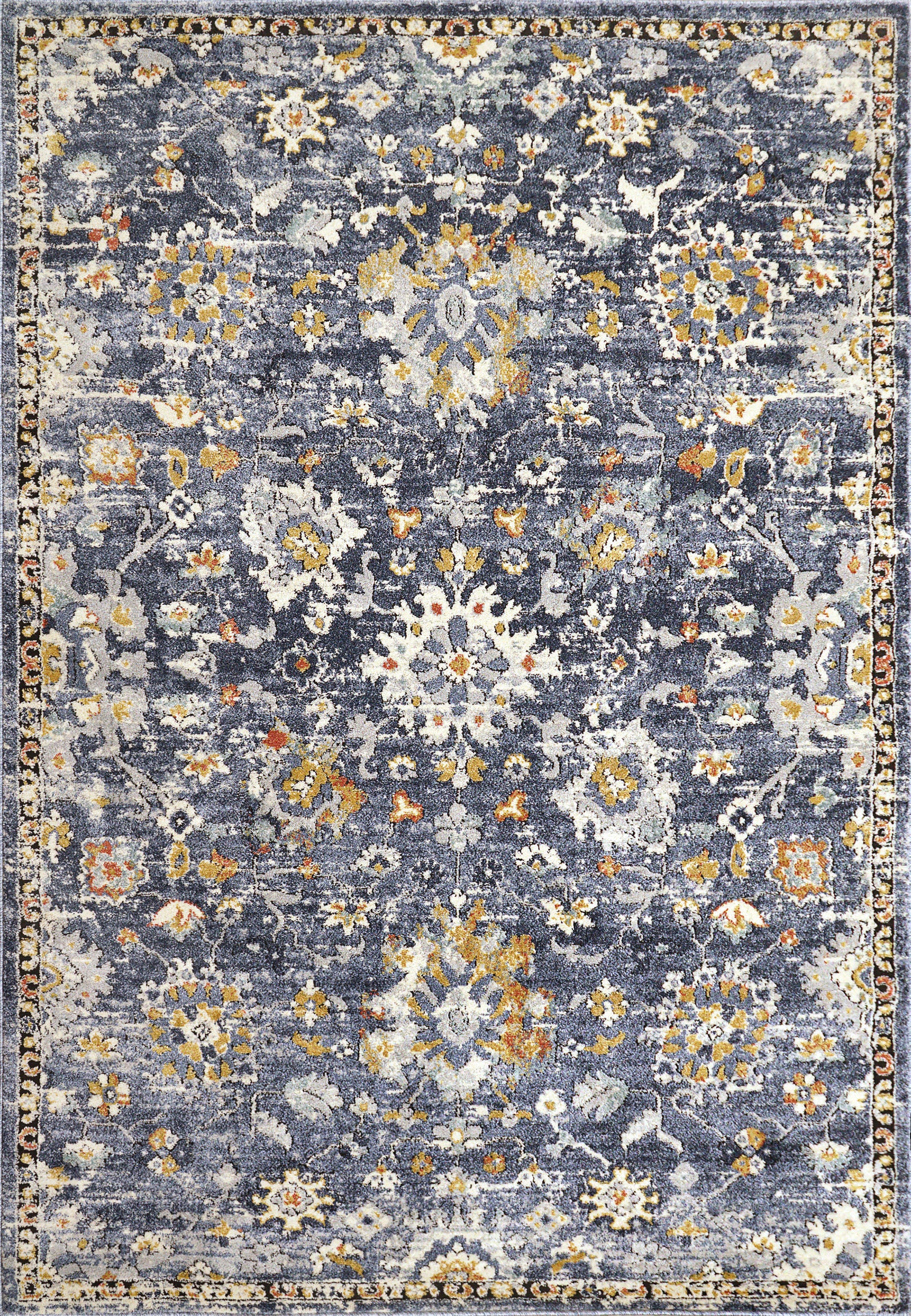Dynamic Rugs Mabel  Navy Multi  Traditional