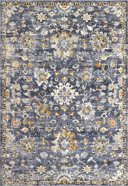 Dynamic Rugs Mabel  Navy Multi  Traditional