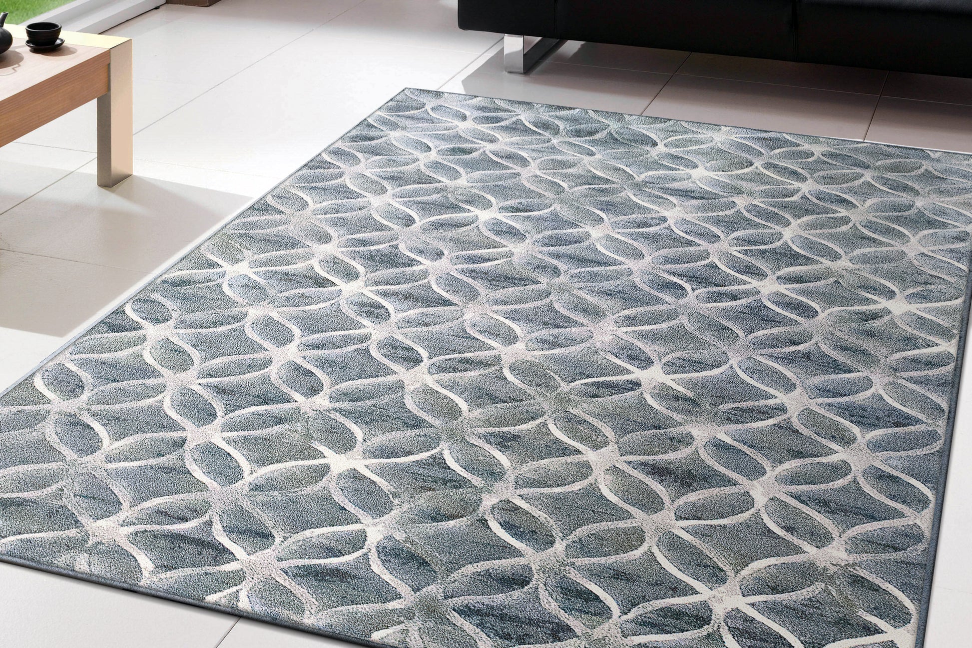 Dynamic Rugs Eclipse  Blue  Contemporary