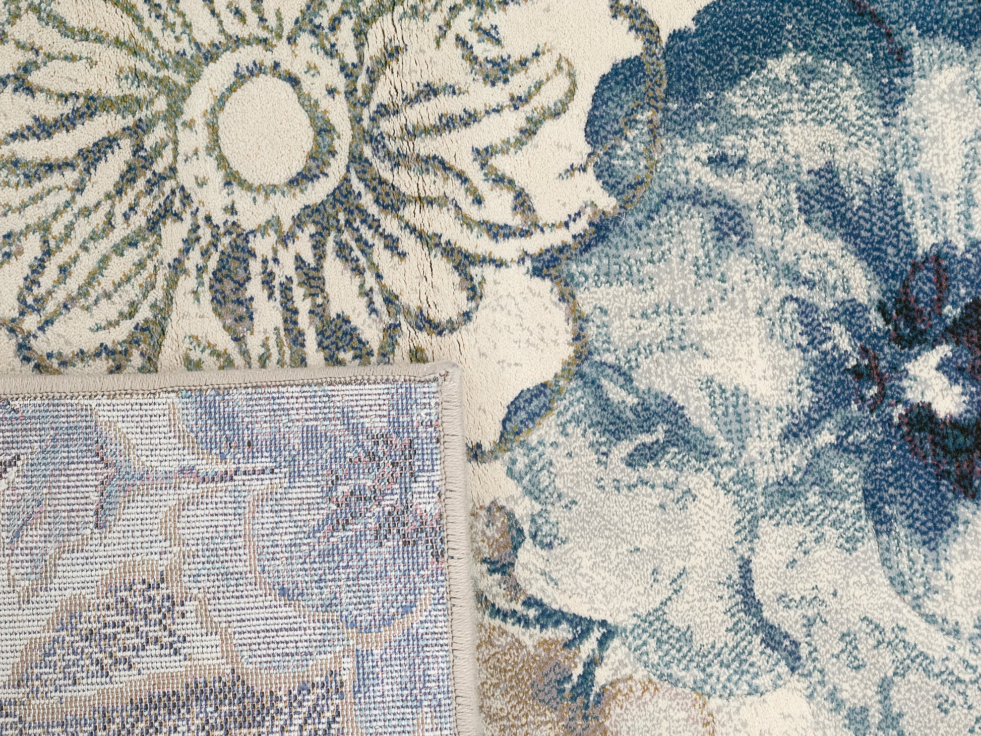 Dynamic Rugs Eclipse  Cream Blue  Transitional