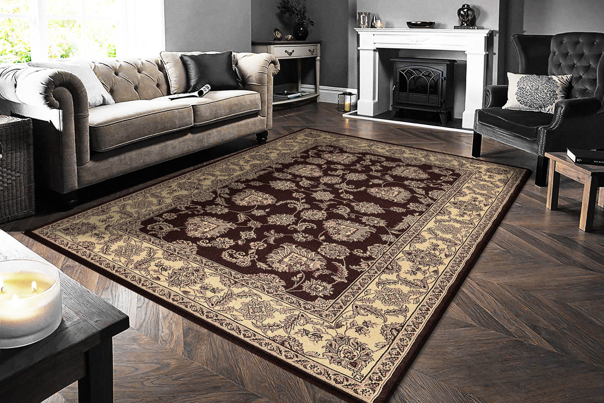 Dynamic Rugs Legacy  Brown  Traditional