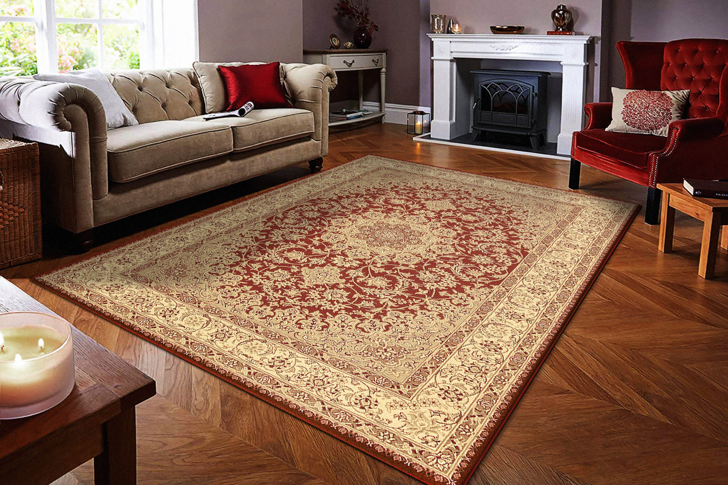 Dynamic Rugs Legacy  Red  Traditional
