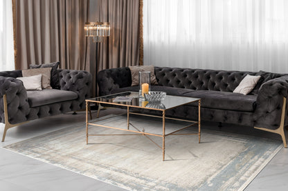 Dynamic Rugs Ruby  Ivory Blue  Modern