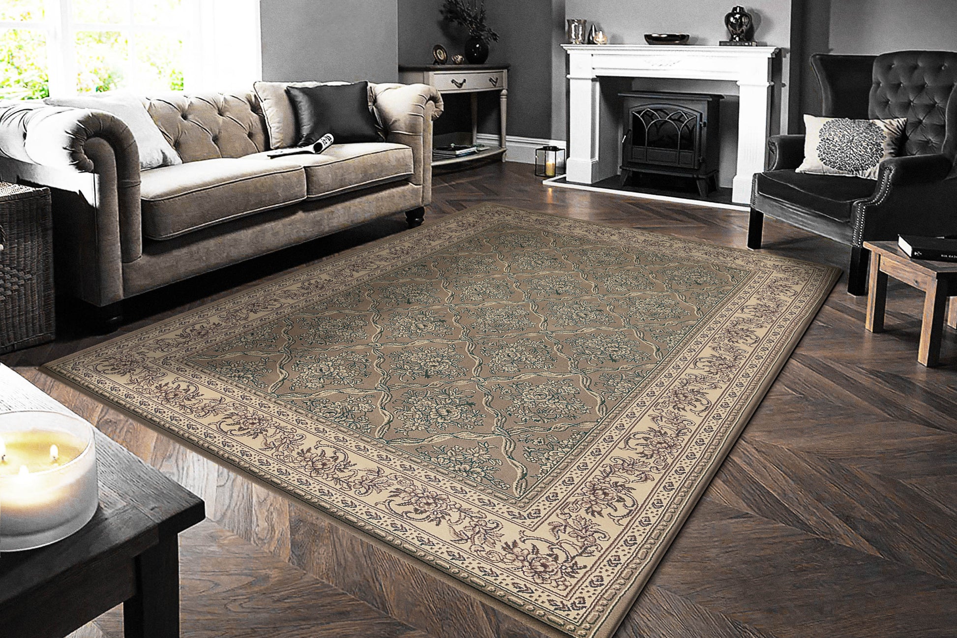 Dynamic Rugs Legacy  Malt  Traditional