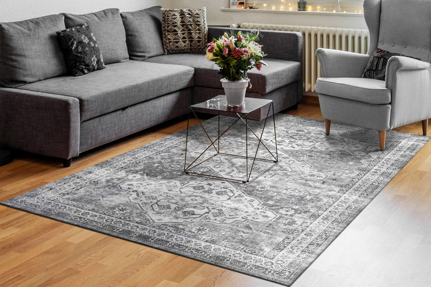 Dynamic Rugs Elise  Grey  Traditional