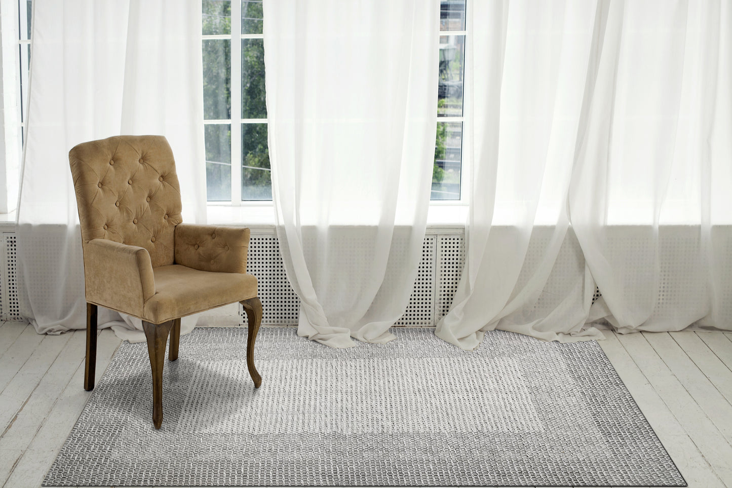 Dynamic Rugs Enchant  Grey  Solid