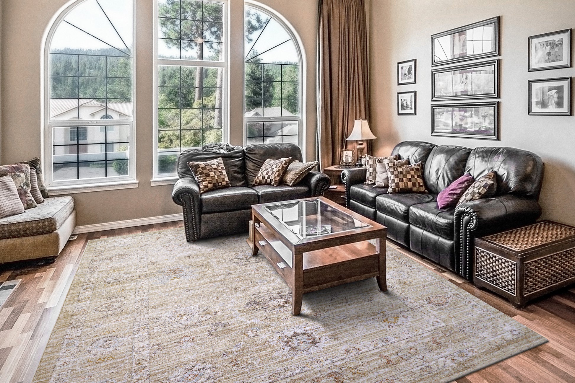 Dynamic Rugs Rojin  Grey Be  Transitional