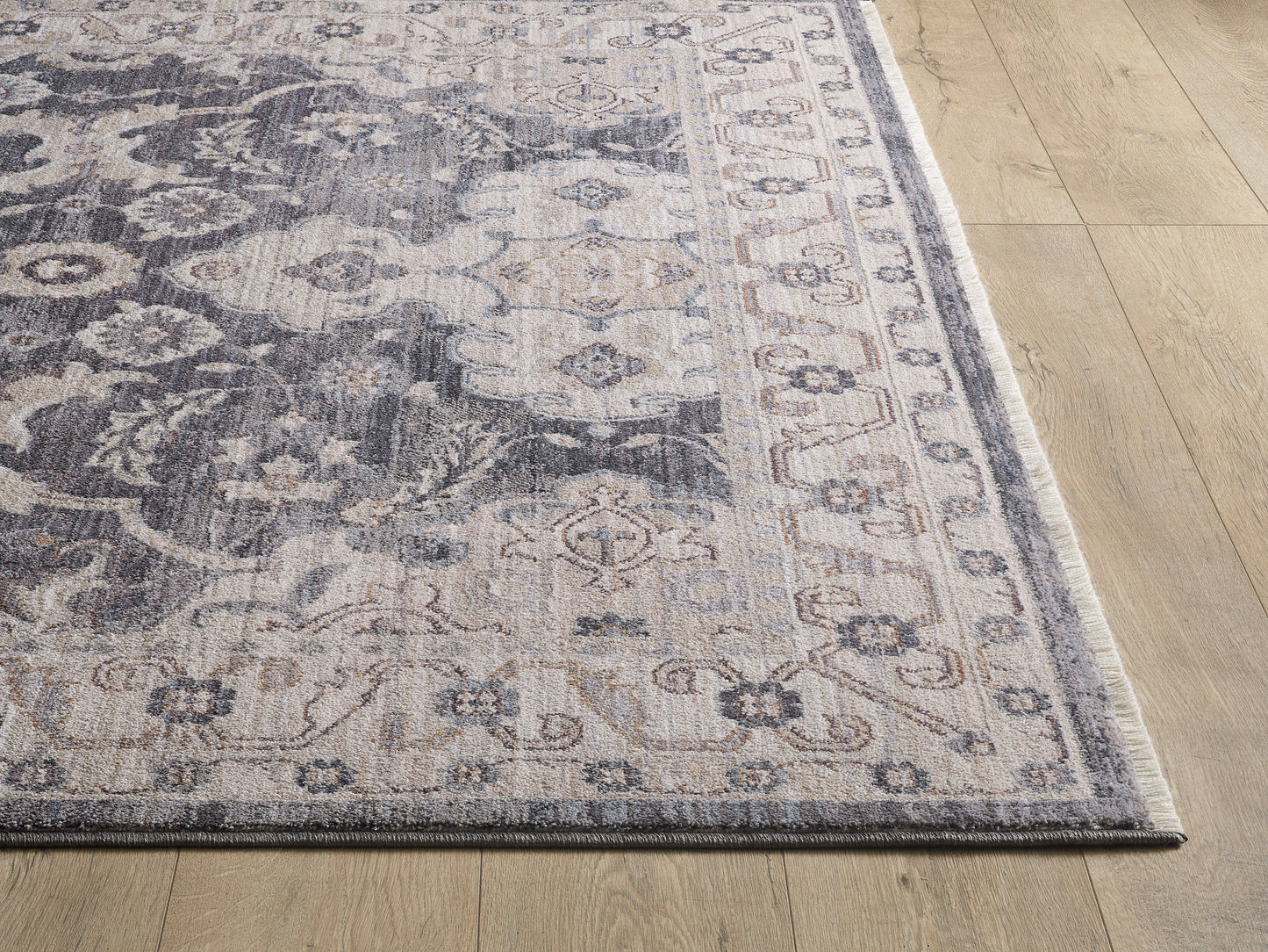 Kas Adele 8800 Grey Ivory Traditional Machine Woven Rug