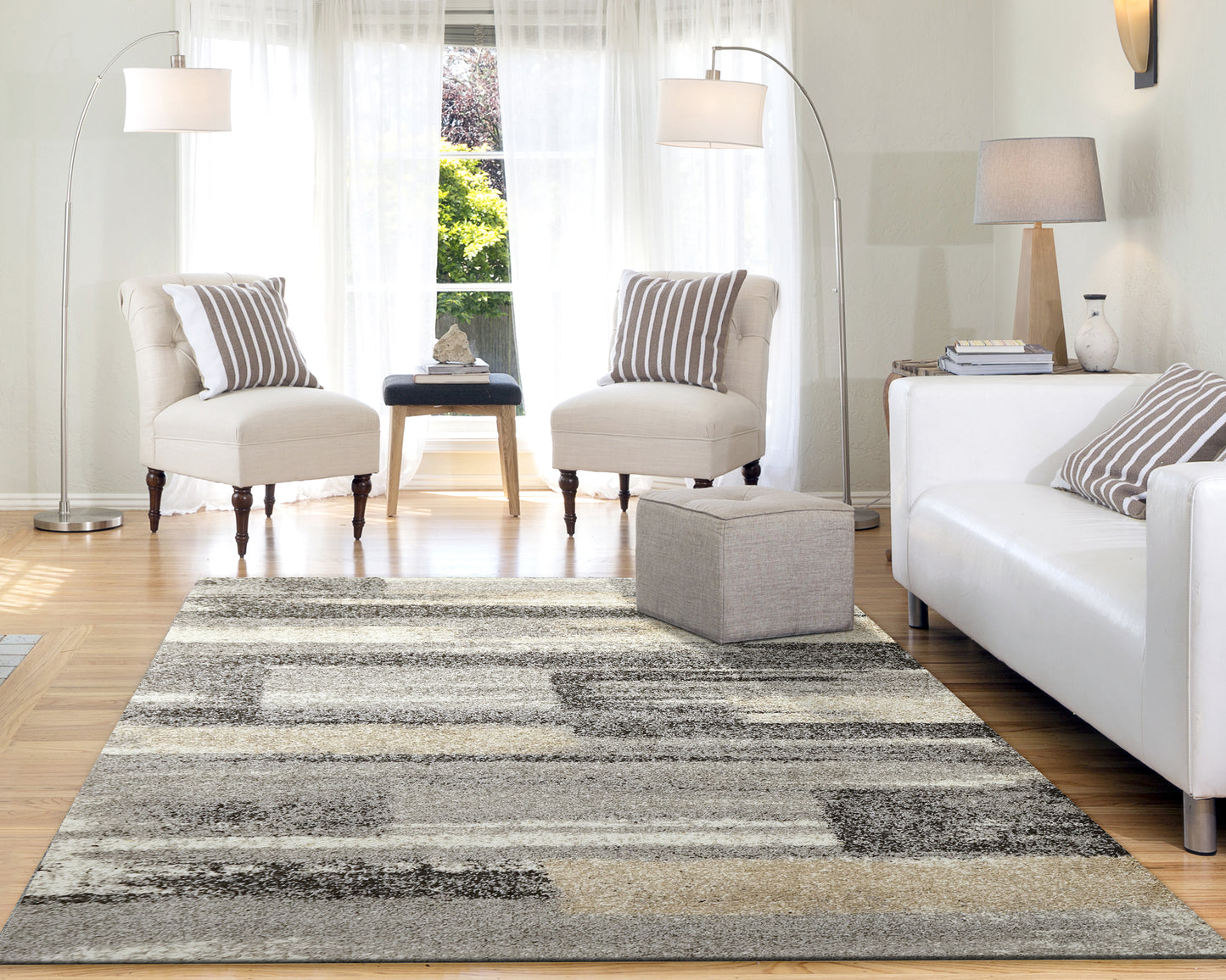 Dynamic Rugs Mehari  Grey Charcoal  Contemporary