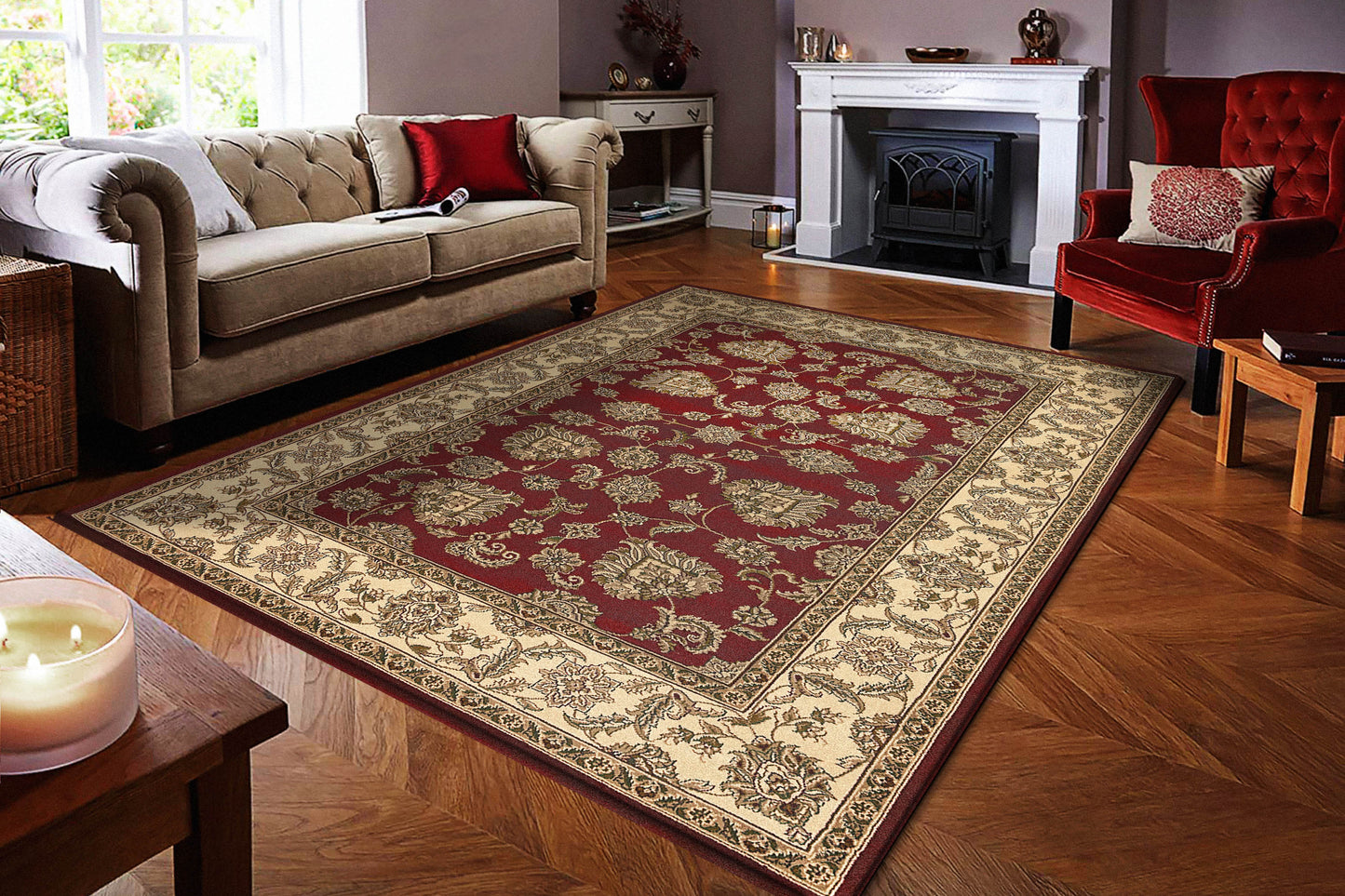Dynamic Rugs Legacy  Red  Traditional