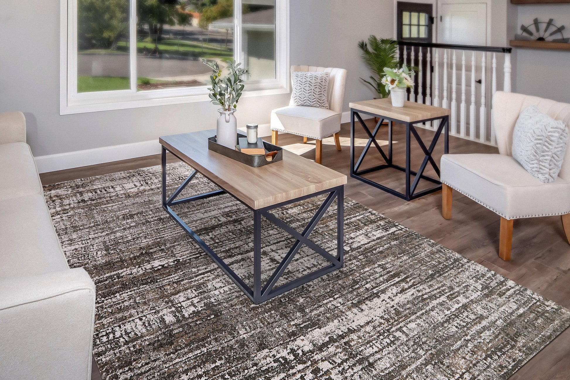 Dynamic Rugs Riley  Grey Beige  Modern