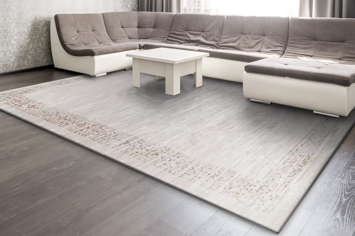 Dynamic Living Rugs Dynamic Rugs Obsession 9535 Cream Multi Modern Machine-Made Rug ...