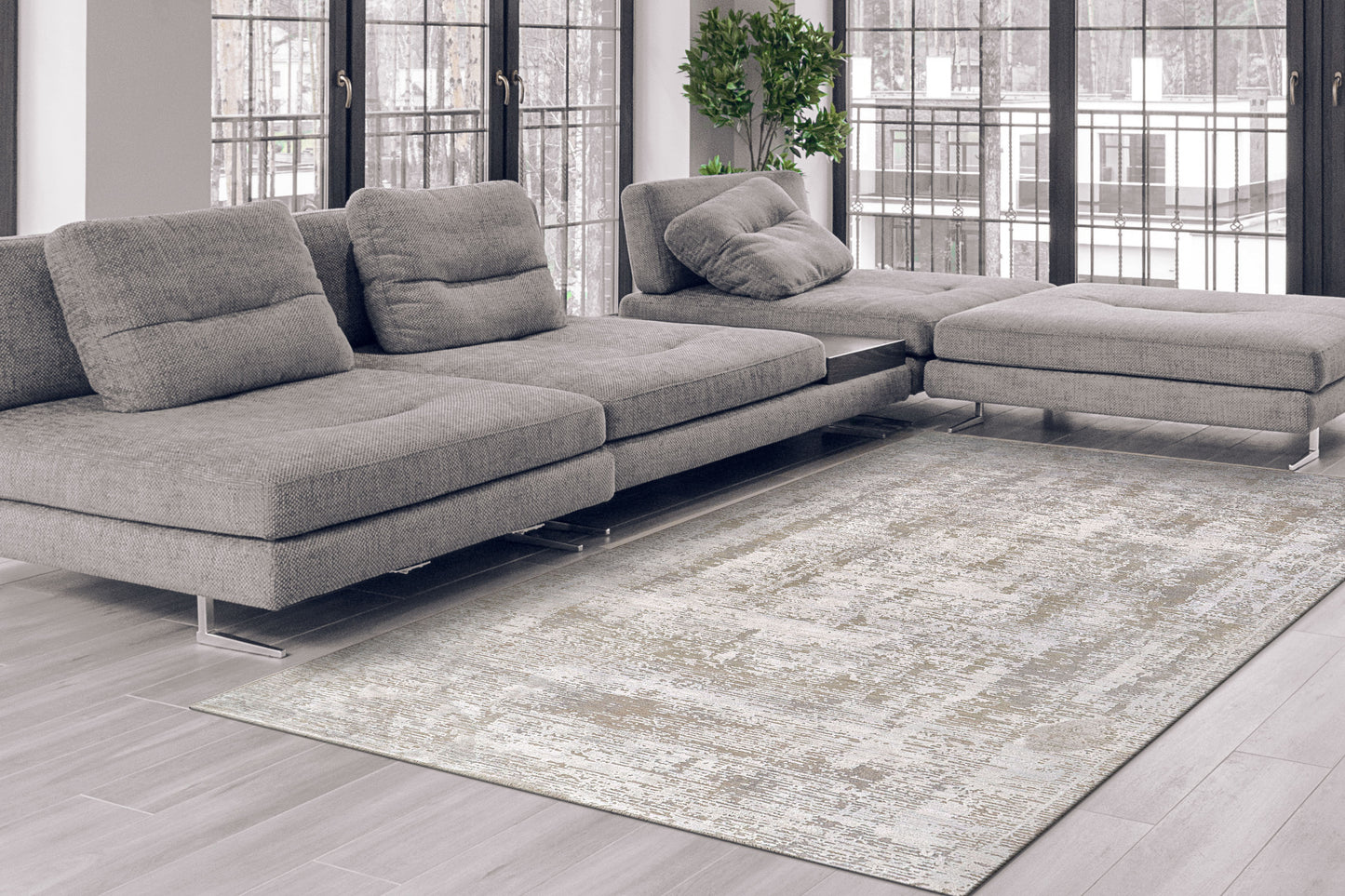 Dynamic Rugs Mesa  Cream Beige  Transitional