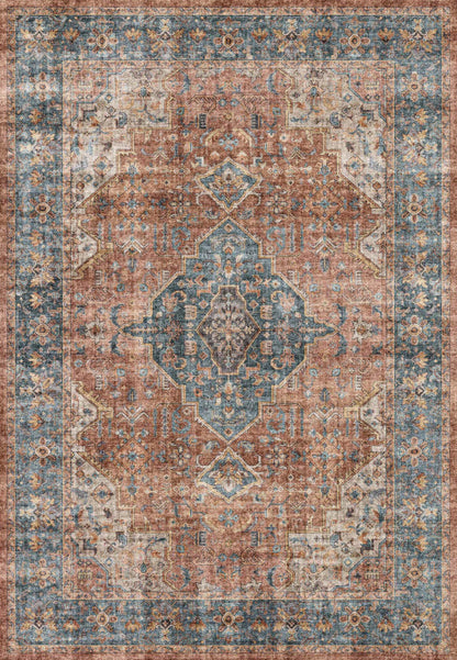 Dynamic Rugs Elise  Red Blue Beige  Traditional