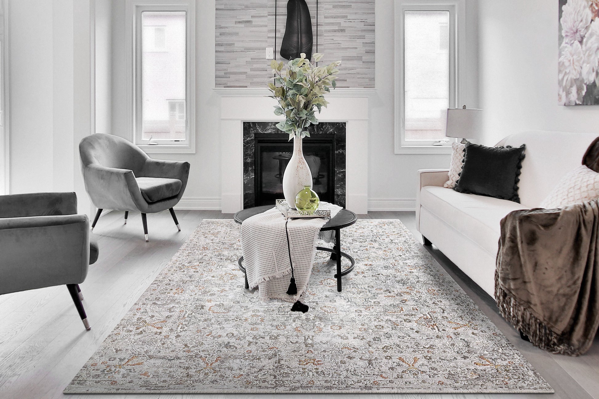 Dynamic Rugs Skyler  Grey Multi  Transitional