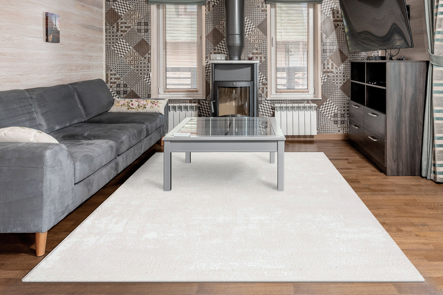 Dynamic Rugs Rori  Ivory  Modern