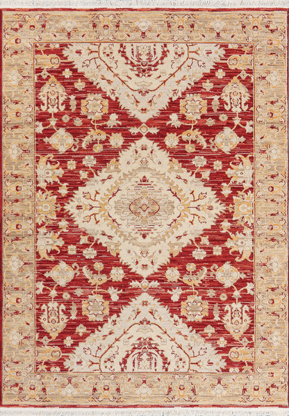 Dynamic Rugs Wade  Red Beige Multi  Traditional