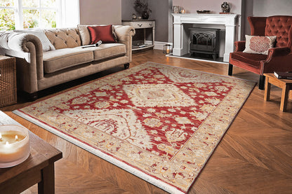 Dynamic Rugs Wade  Red Beige Multi  Traditional