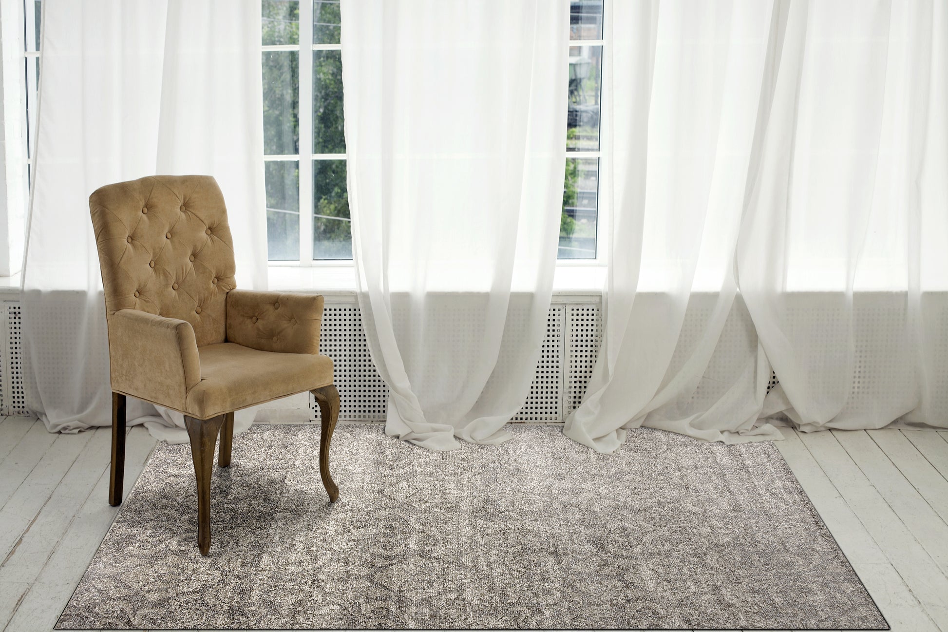 Dynamic Rugs Mysterio  Silver  Transitional