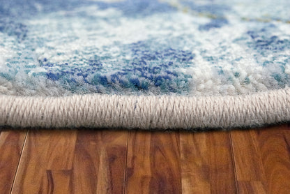 Dynamic Rugs Eclipse  Cream Blue  Transitional