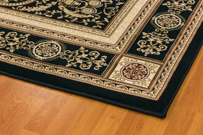 Dynamic Rugs Legacy  Black  Traditional