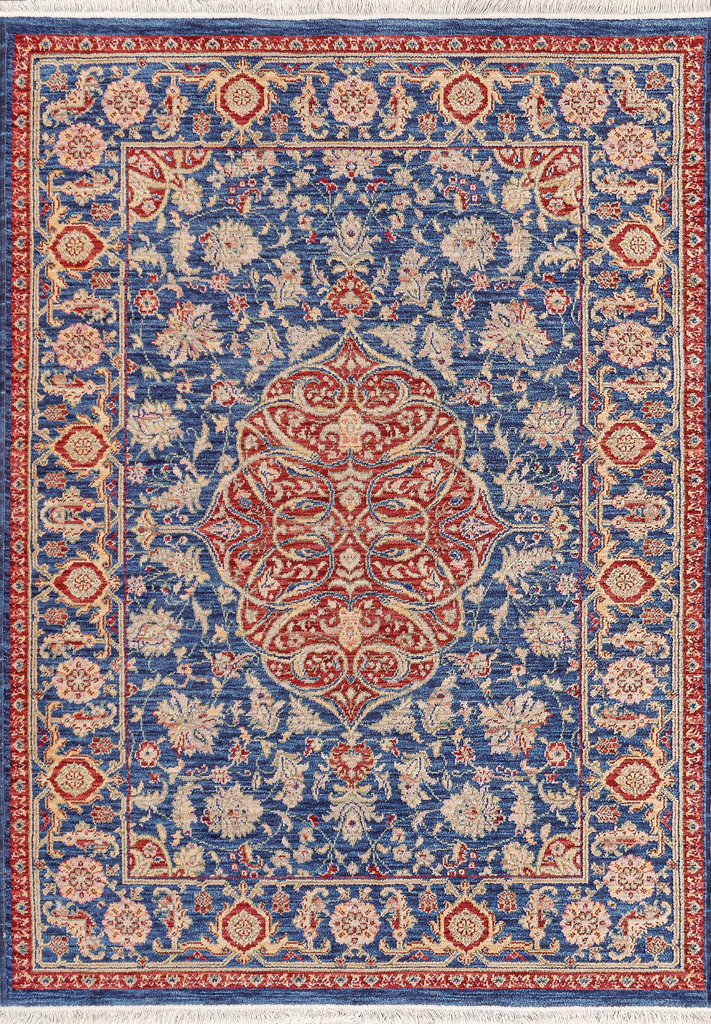 Dynamic Rugs Wade  Navy Red Multi  Traditional