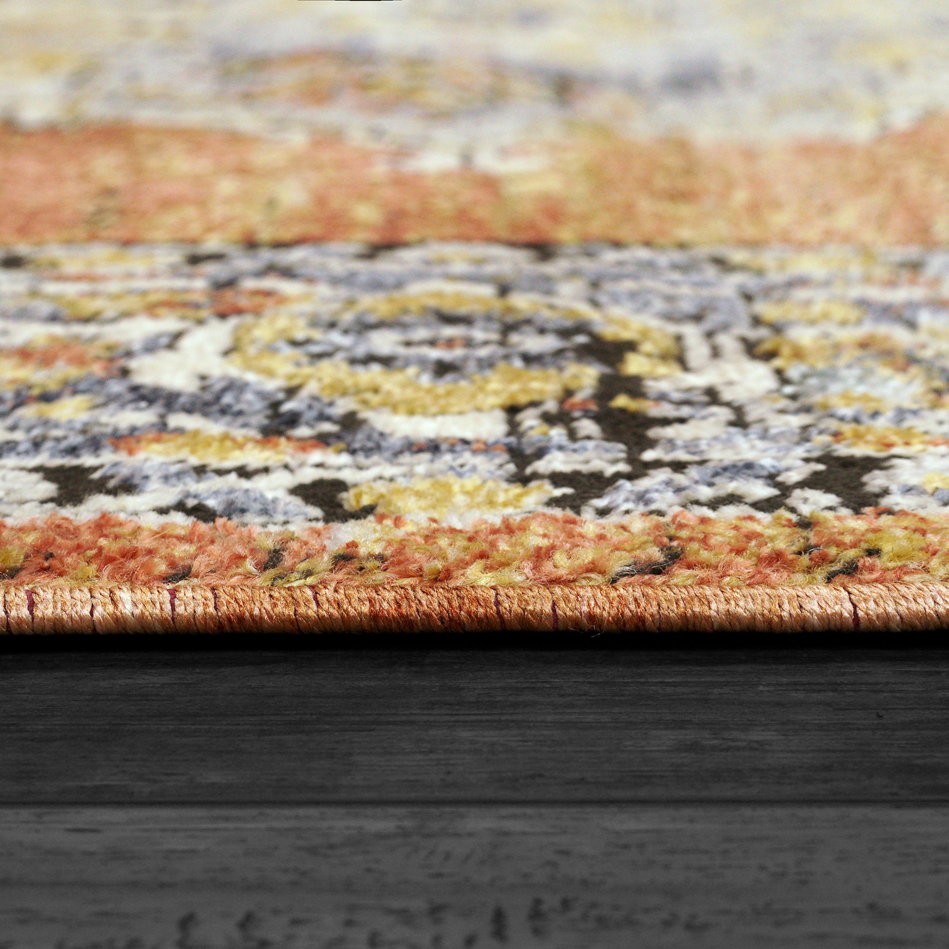 Dynamic Rugs Mabel  Rust Navy Multi  Traditional