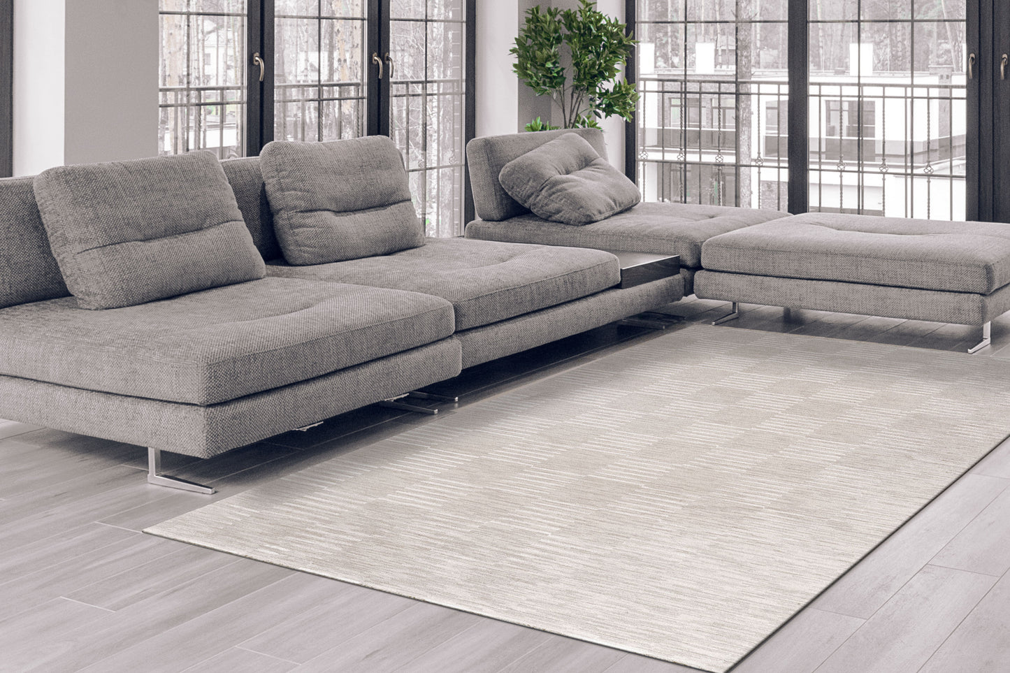 Dynamic Rugs Mesa  Cream Beige  Modern