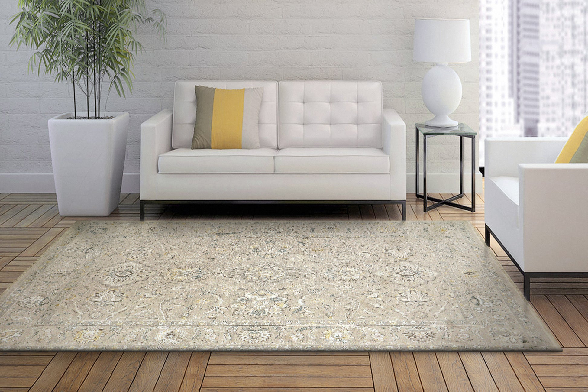 Dynamic Rugs Hudson  Beige Ivory  Traditional