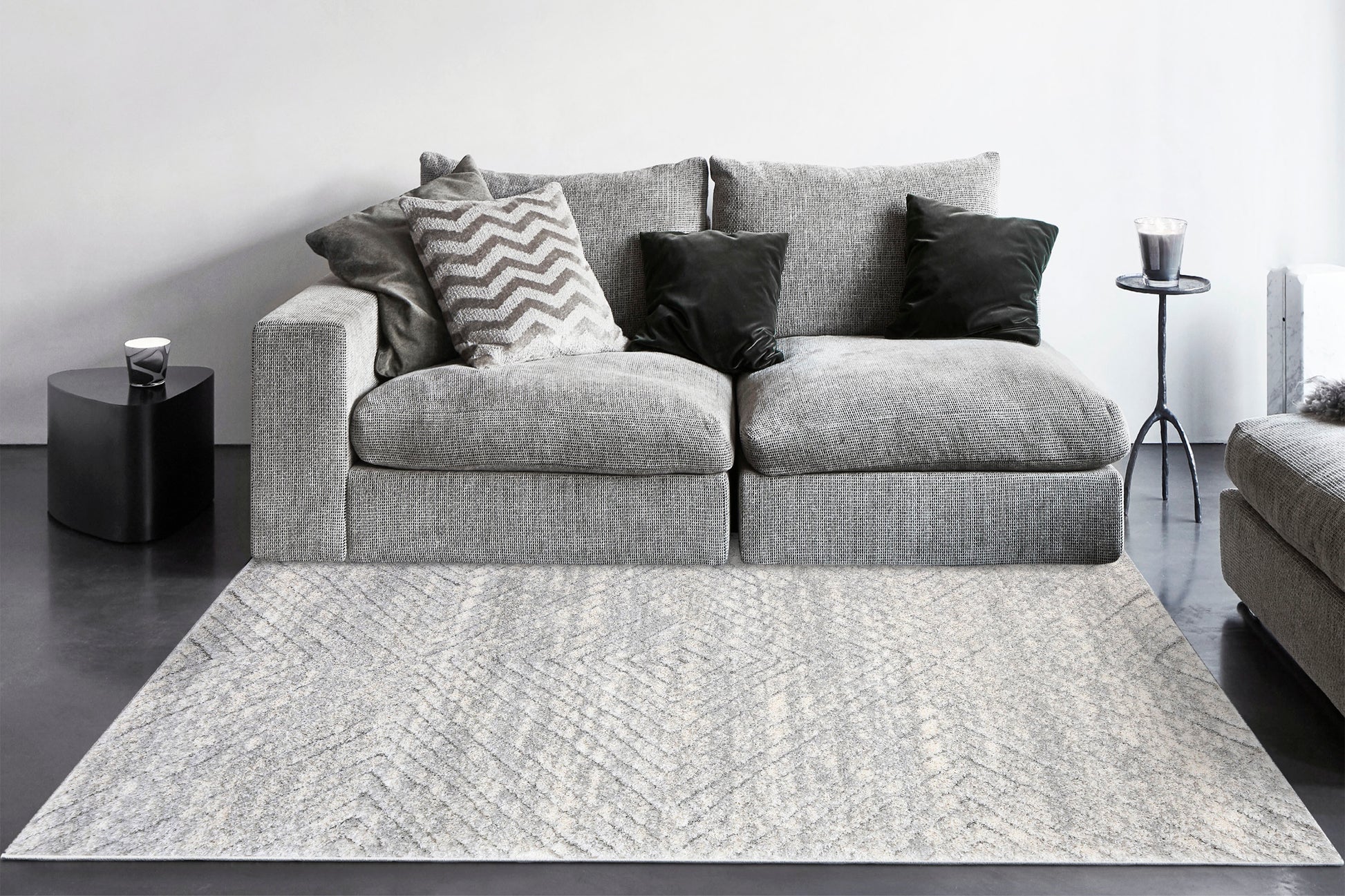 Dynamic Rugs Pike  Grey Dark Grey  Modern