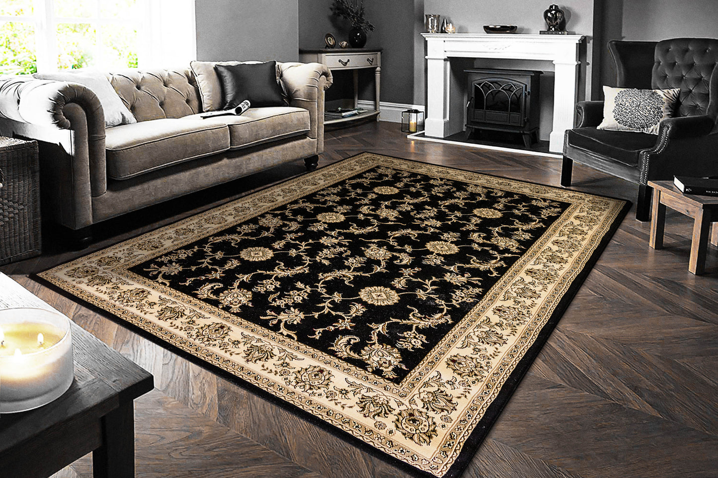 Dynamic Rugs Legacy  Black  Traditional
