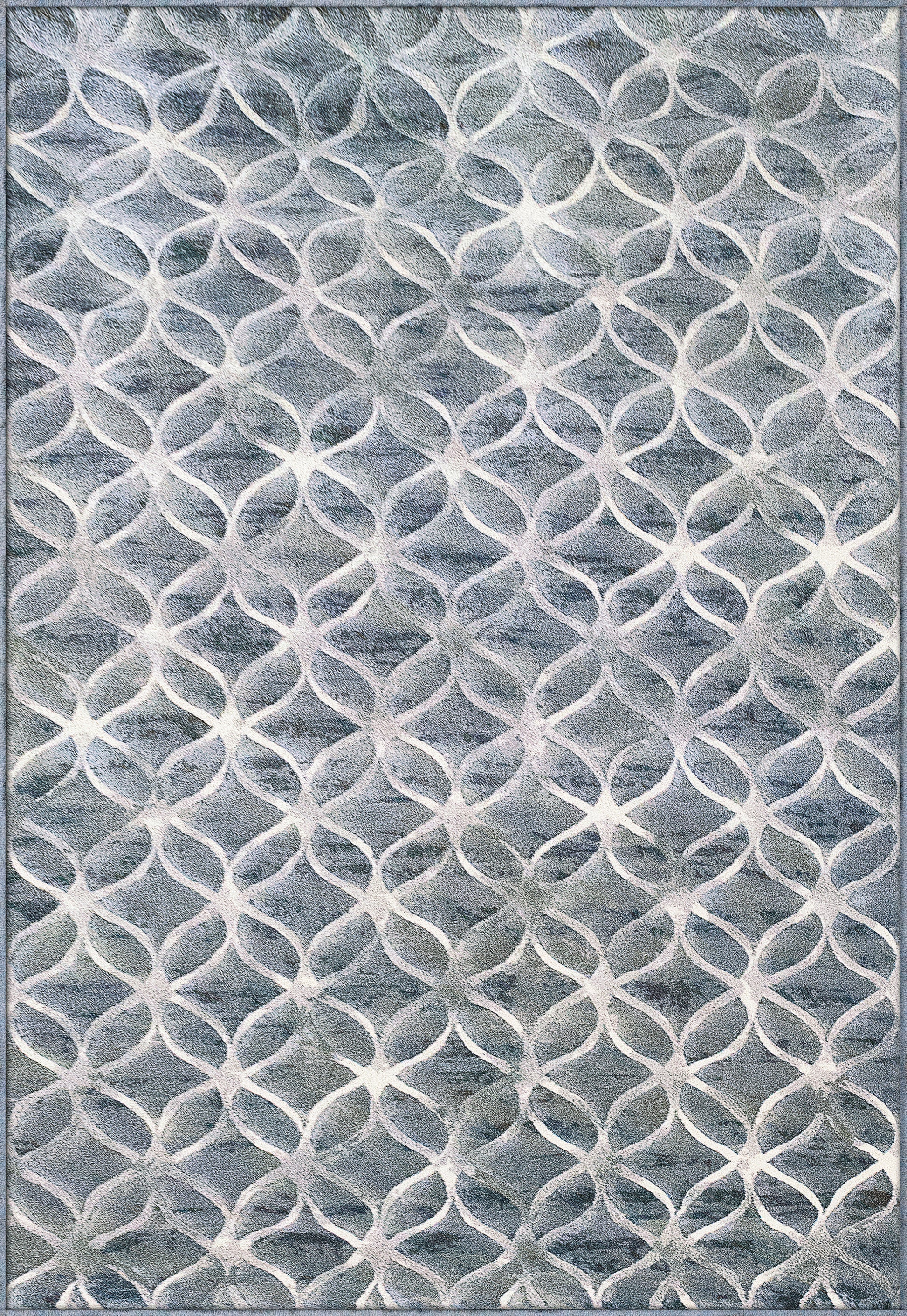 Dynamic Rugs Eclipse  Blue  Contemporary