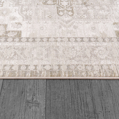 Dynamic Rugs Mesa  Cream Beige  Traditional