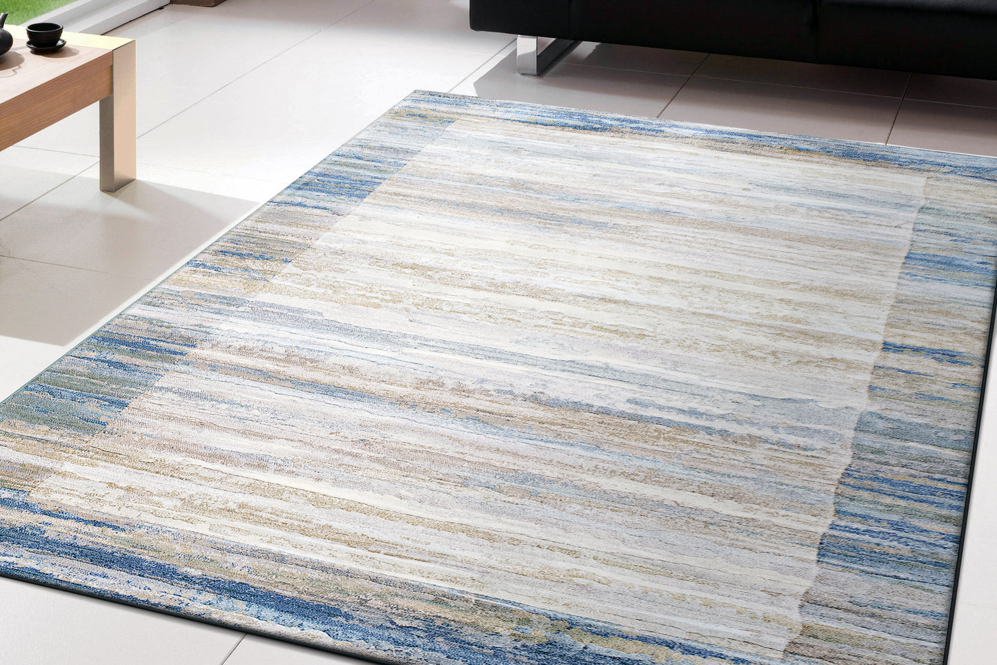 Dynamic Rugs Eclipse  Blue Grey  Contemporary