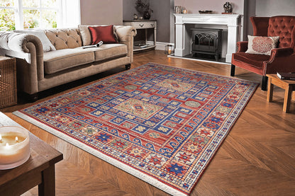 Dynamic Rugs Wade  Red Multi  Transitional