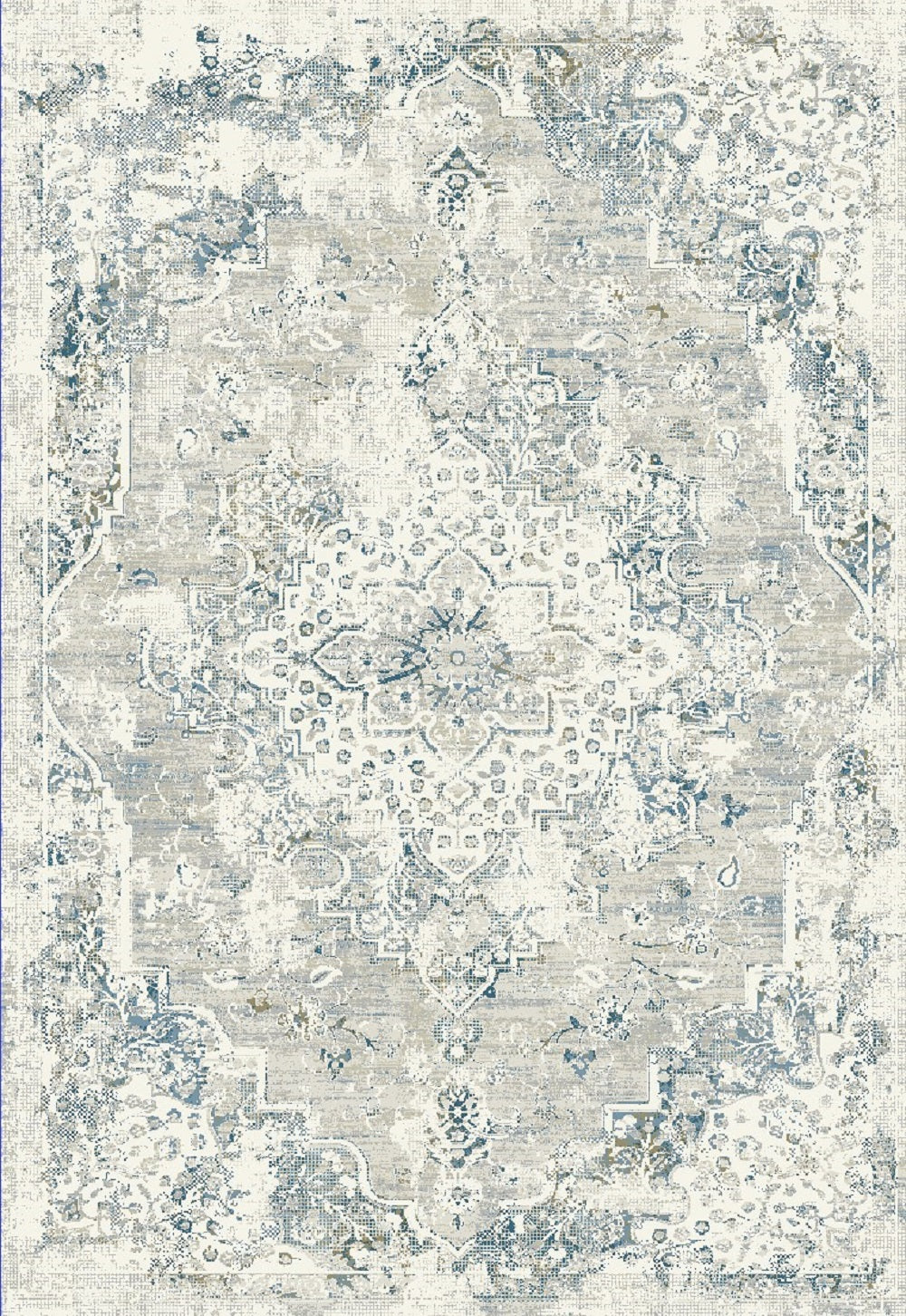 Dynamic Rug Ivory Dynamic Rugs Quartz 27064 Ivory Grey Multi Transitional Machine-Made R ...