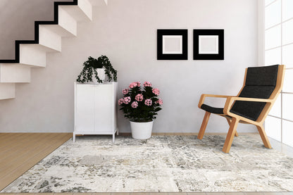 Dynamic Rugs Quartz  Ivory Grey  Transitional